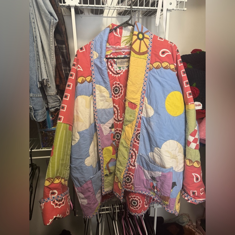 Vibrant Patchwork Women's Blazer